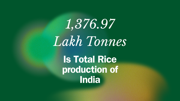 total rice production in India